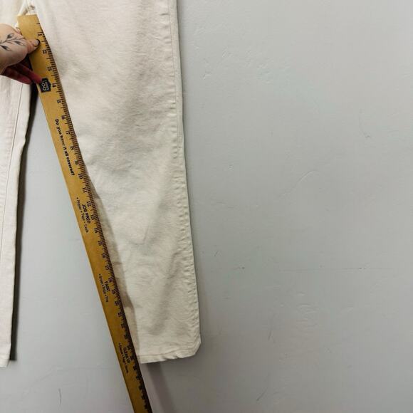 La Ligne Cream Straight Leg Denim Jean Women’s Size 26 - Picture 4 of 9